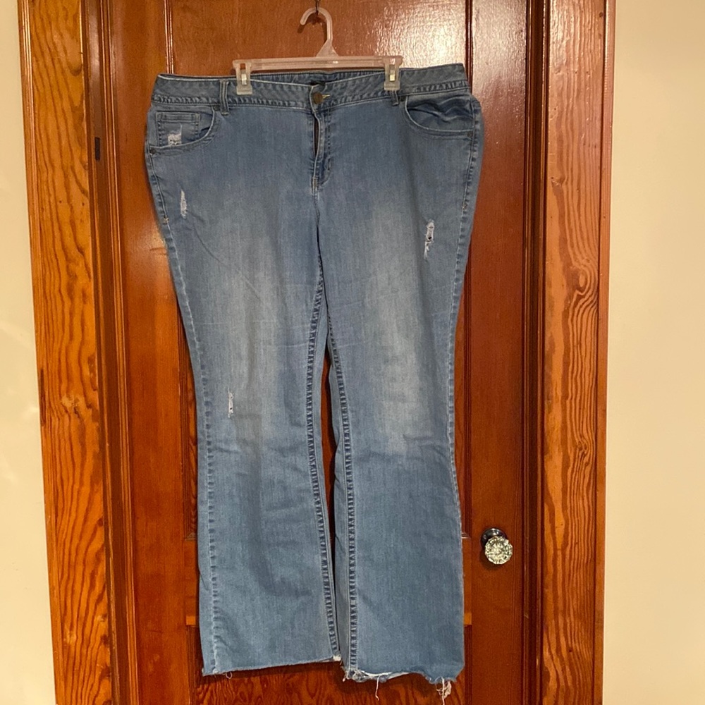 Women’s plus size 24 tall Lane Bryant boot cut genius fit jeans. GUC.